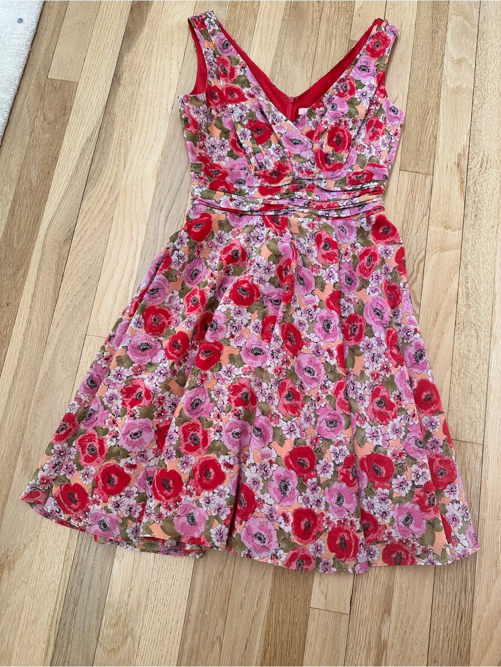 Vintage Philip DiCaprio Silk and Cotton Floral Dress